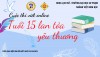 Thông báo số 1 cuộc thi viết online “Tuổi 15 lan tỏa yêu thương”